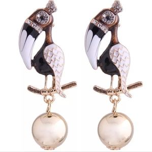 White Birds Summer Earrings